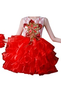 A large number of custom sleeveless dress cheerleaders fashion design tutu skirt performance clothing cheerleading clothing factory SKCU025